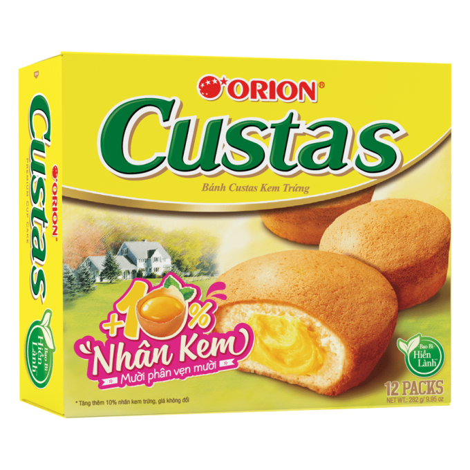 Custas Egg Cream 282g (12 Packs)