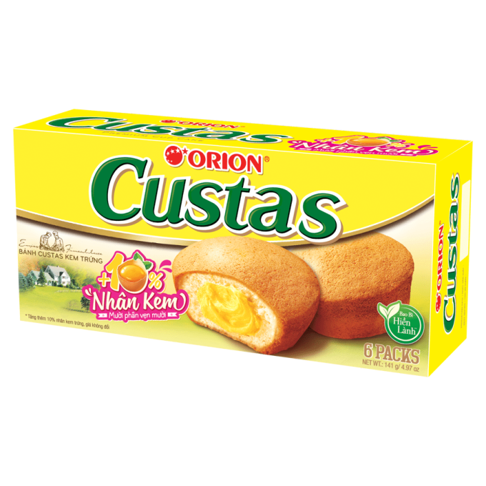 Custas Egg Cream 141g (6 Packs)