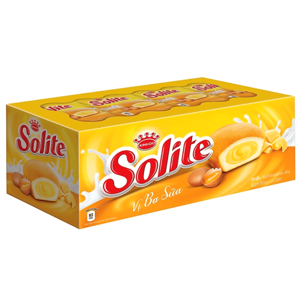 Solite Round Sponge Cake Milk & Butter Flavor 360g