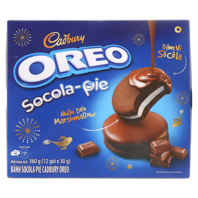 Cadbury Oreo Socola Pie With Vanilla Flavord 360g