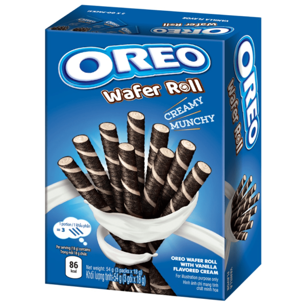 Oreo Wafer Roll With Vanilla Flavored Cream 54g