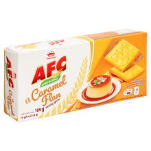 AFC Crunchy Crackers Caramel Flan Flavor 109g