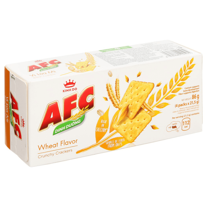 AFC Crunchy Crackers Wheat Flavor 86g