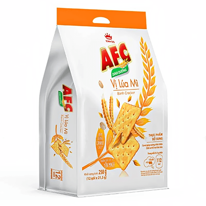 AFC Crunchy Crackers Wheat Flavor 258g
