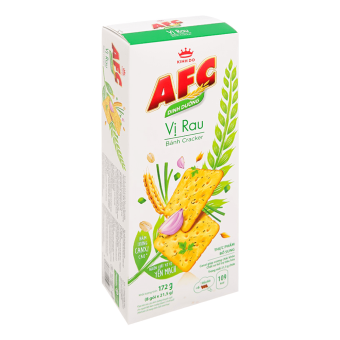 AFC Crunchy Crackers Vegetable Flavor 172g