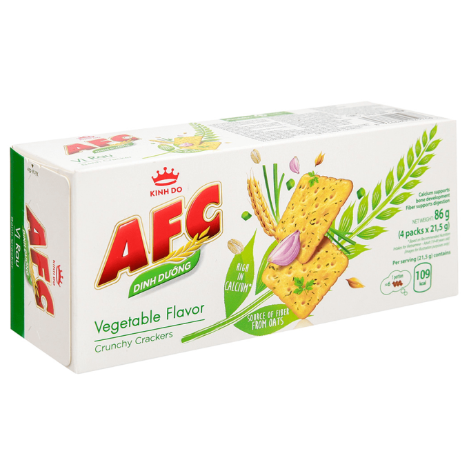AFC Crunchy Crackers Vegetable Flavor 86g