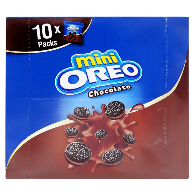 Mini Oreo Original Chocolate Sandwich Cookies With Chocolate Flavored Cream 204g