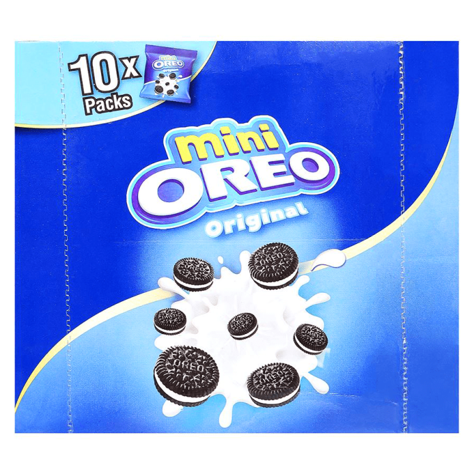 Mini Oreo Original Chocolate Sandwich Cookies With Vanilla Flavored Cream 204g