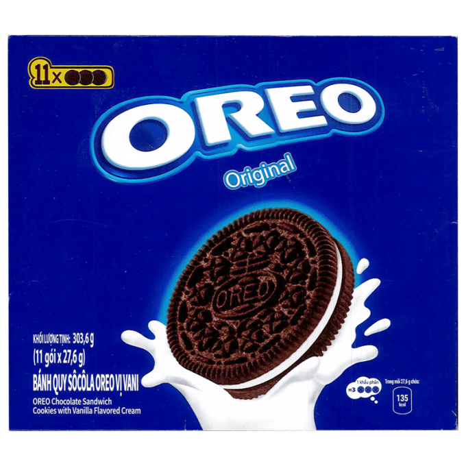 Bánh Quy Oreo Nhân Kem Vani 303.6g