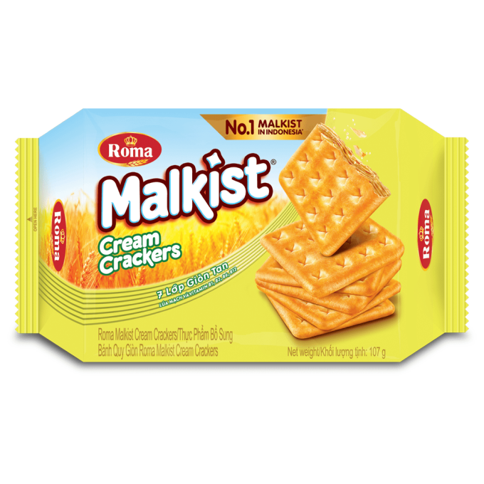 Bánh Quy Giòn Roma Malkist Cream Crackers 107g