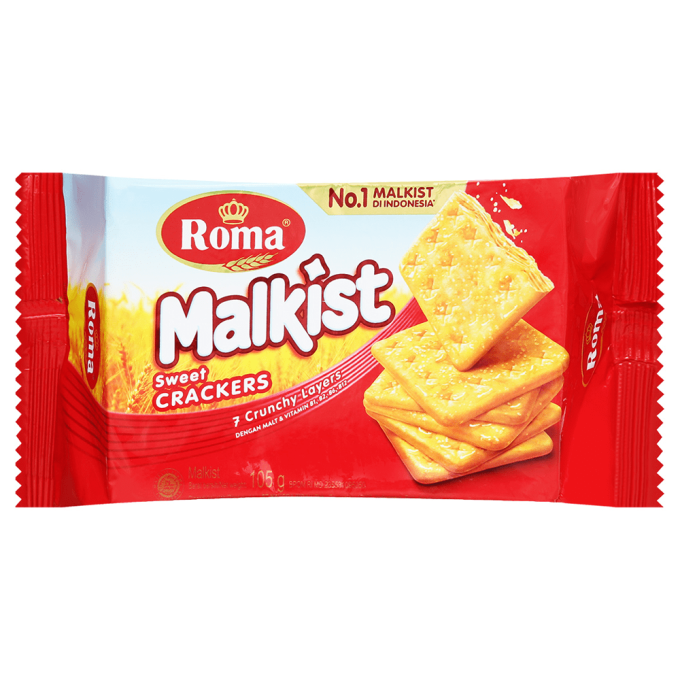 Bánh Quy Giòn Roma Malkist Sweet Crackers 105g