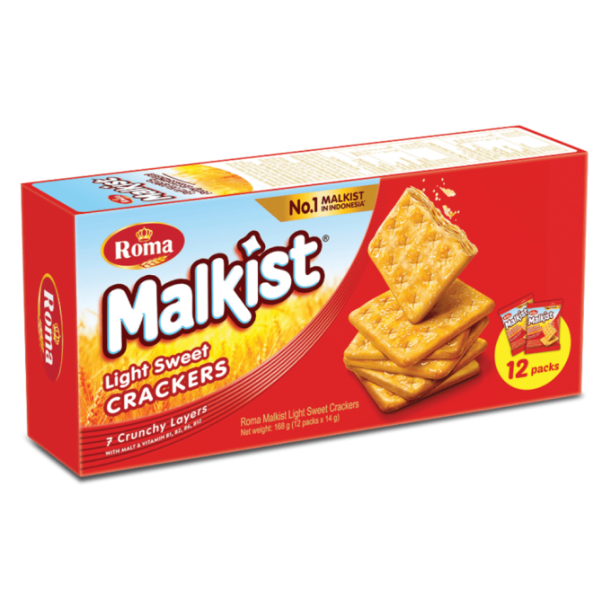 Bánh Quy Giòn Roma Malkist Sweet Crackers 168g