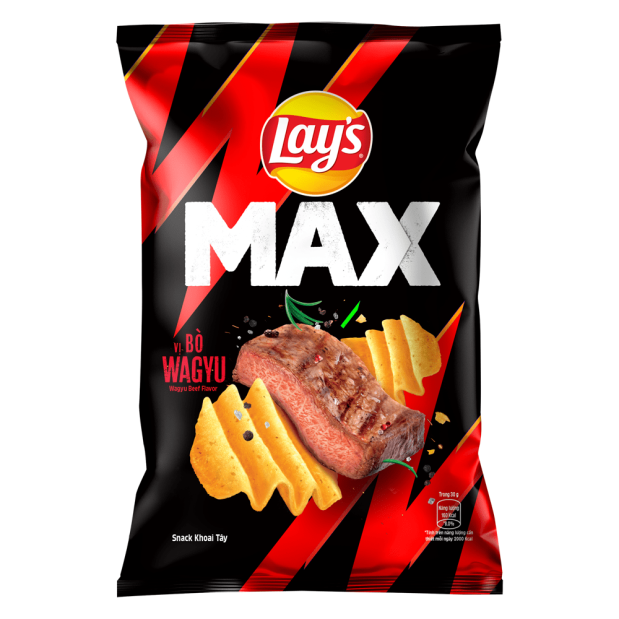 Lays Max Wagyu Beef Flavored Potato Chips 75g