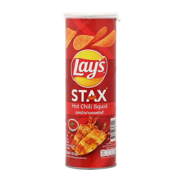 Lays Stax Hot Chili Squid Flavored 100g