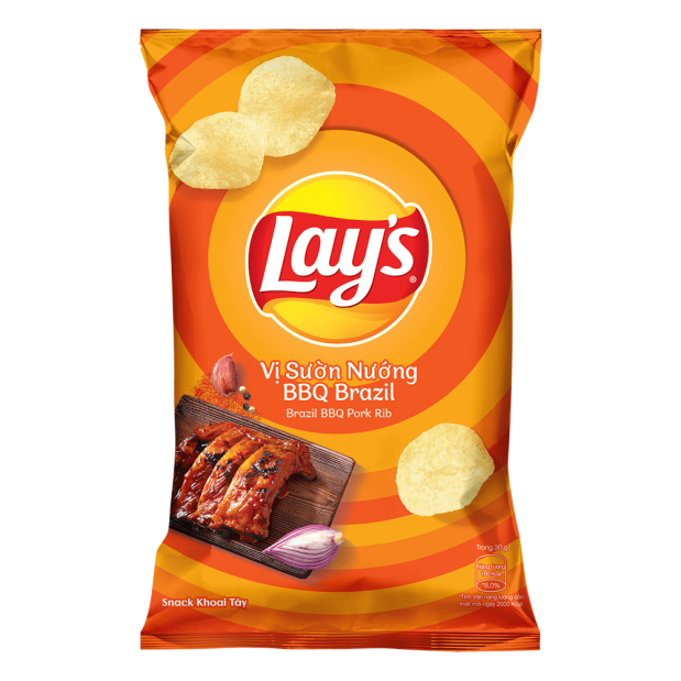 Lays Brazilian Baked Ribs Flavored Potato Chips 90g