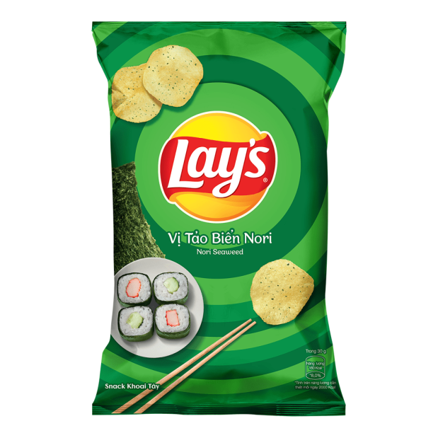 Lays Nori Seaweed Flavored Potato Chips 90g