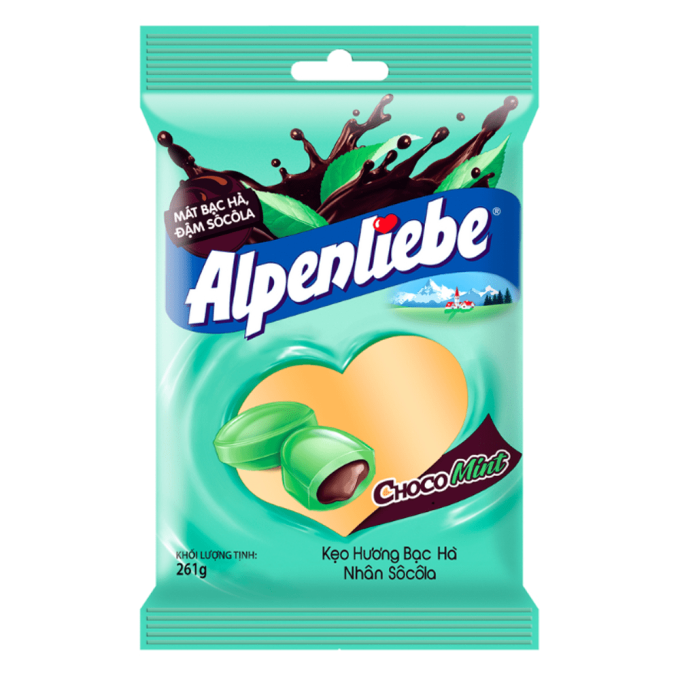 Alpenliebe Choco Mint Hard Candy 216g