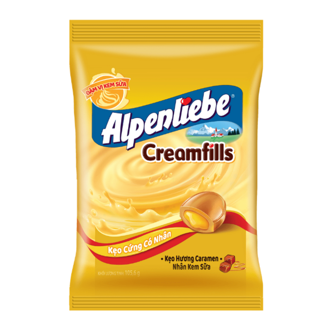 Alpenliebe Caramel Filled Milk Cream 105.6g
