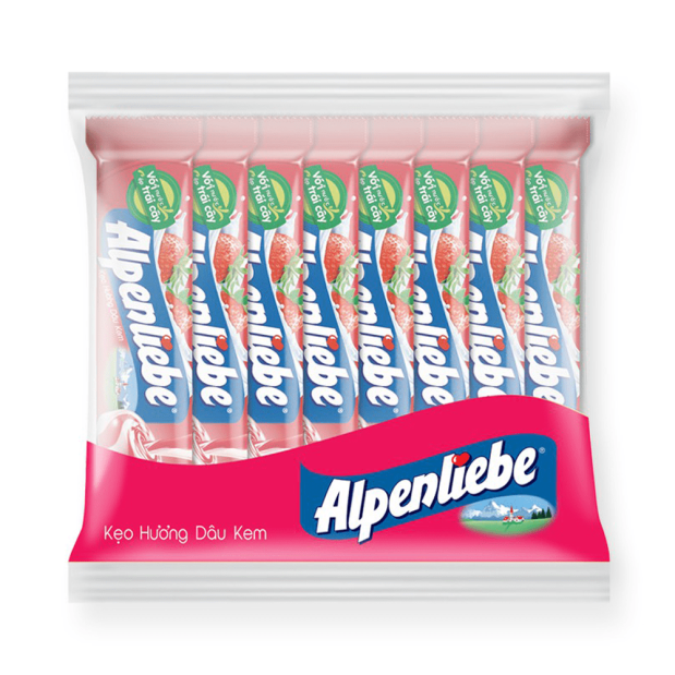 Alpenliebe Strawberry Cream Hard Candy 512g