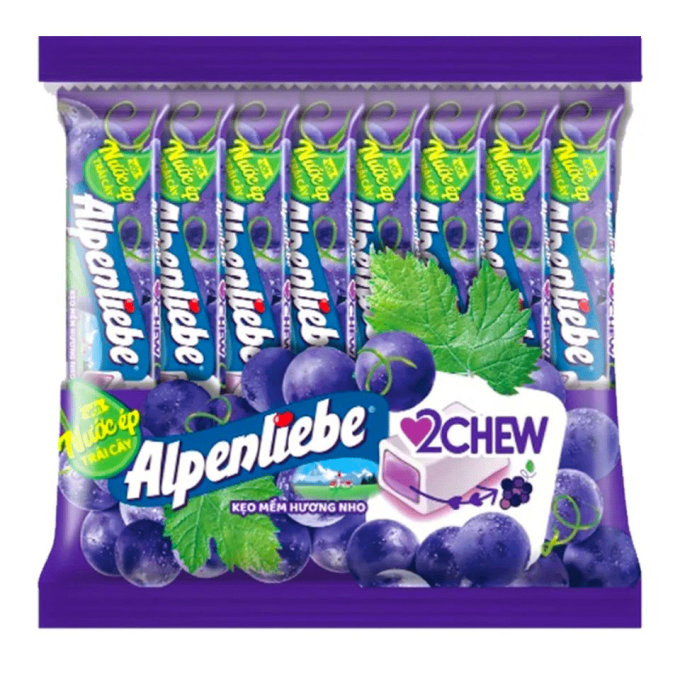 Alpenliebe Grape Chewy Candy 392g