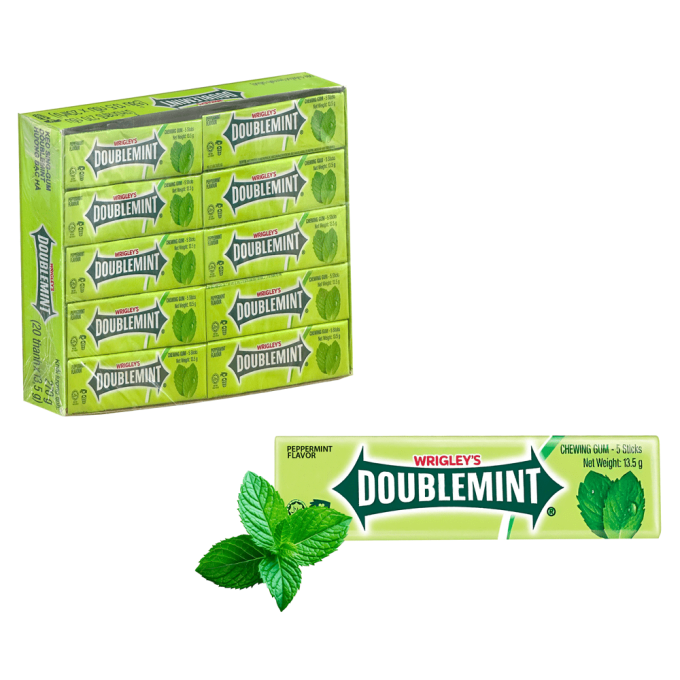 Doublemint Mint Flavored Chewing Gum 13.5g