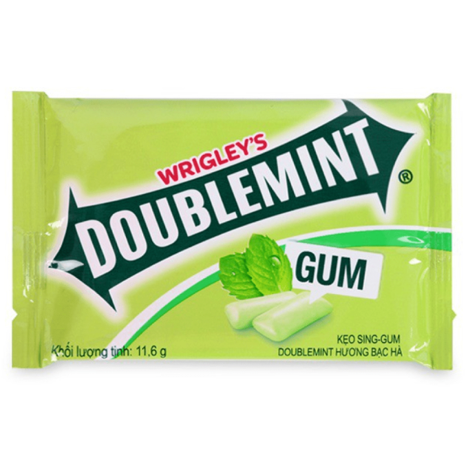 Doublemint Mint Flavored Chewing Gum 11.6g