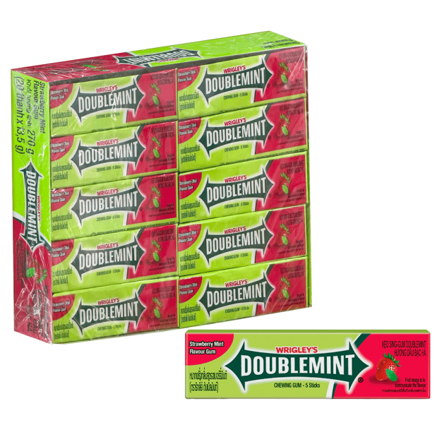 Doublemint Strawberry Flavored Chewing Gum 13.5g