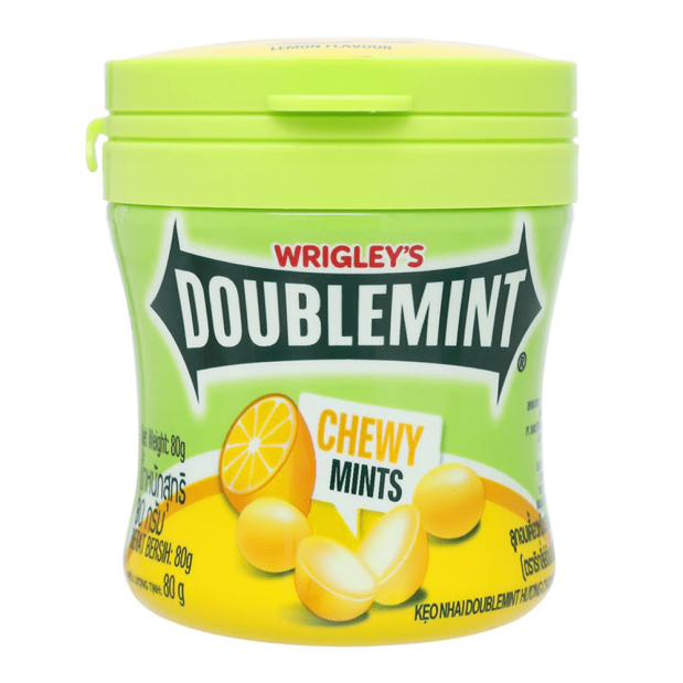 Doublemint Lemon Flavored Chewy Candy 80g