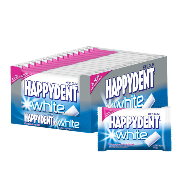 Happydent Non-sugar White Pepermint Chewing Gum 11.2g