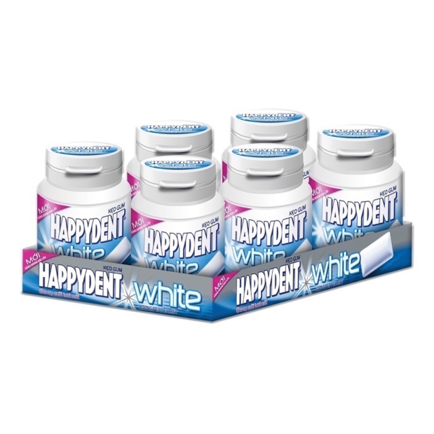 Happydent Non-sugar White Pepermint Chewing Gum 56g