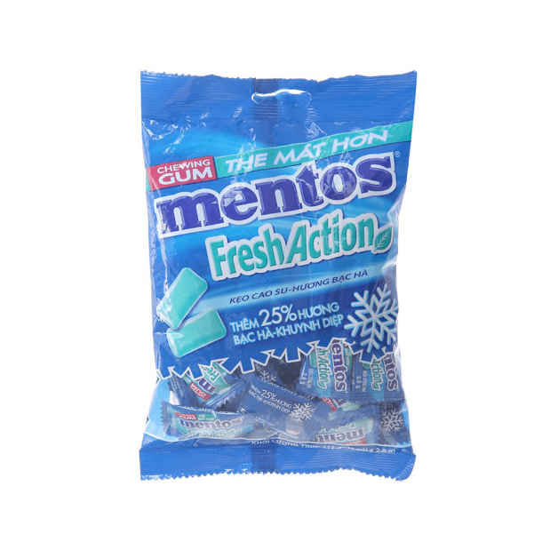 Mentos Fresh Action Mint Chewing Gum 112.2g
