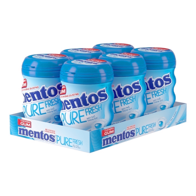 Mentos Non-sugar Pure Fresh Mint Chewing Gum 61.25g