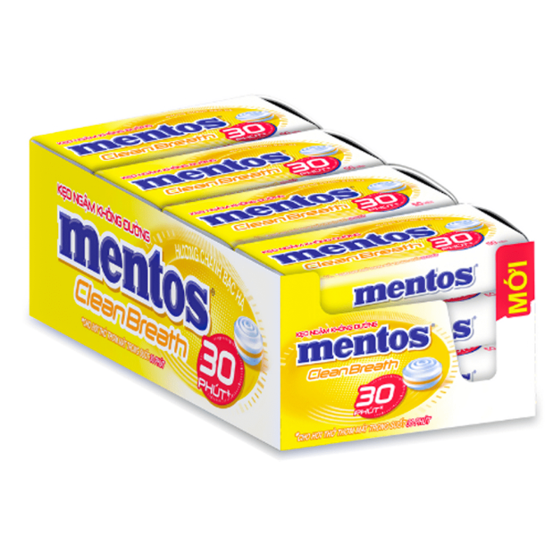Mentos Non-sugar Cleanbreath Lemon Mint 35g