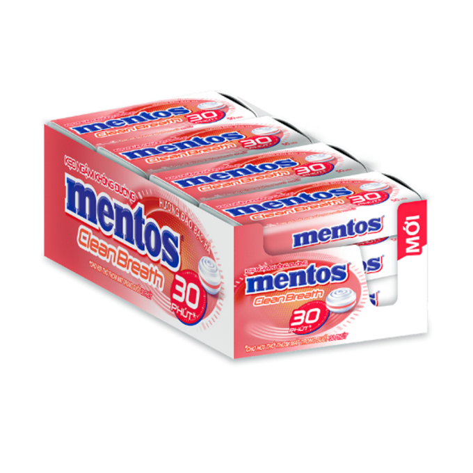 Mentos Non-sugar Cleanbreath Peach Mint 35g