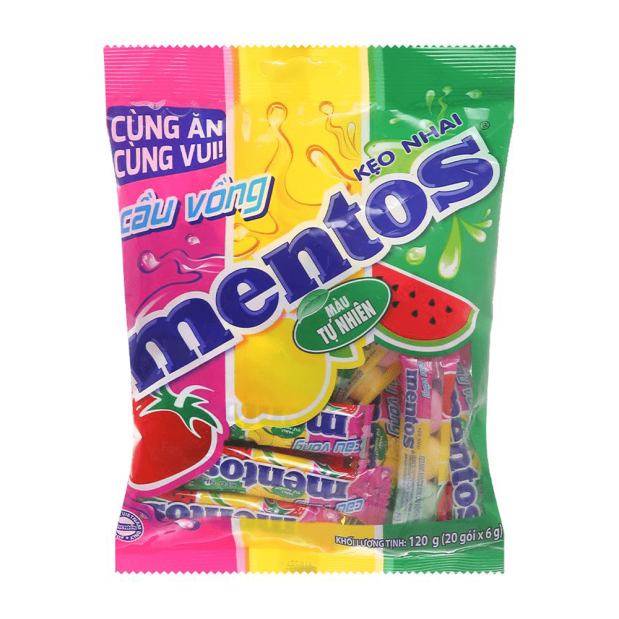 Mentos Rainbow Fruity Chewy Candy 120g