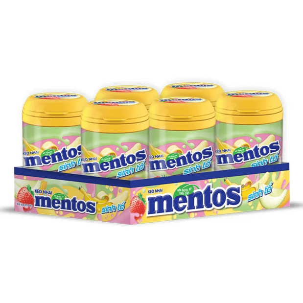 Mentos Smoothie (Strawberry, Banana & Melon) 90g
