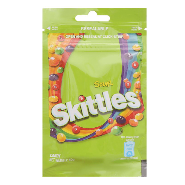 Skittles Sour Fruit Candy 40g