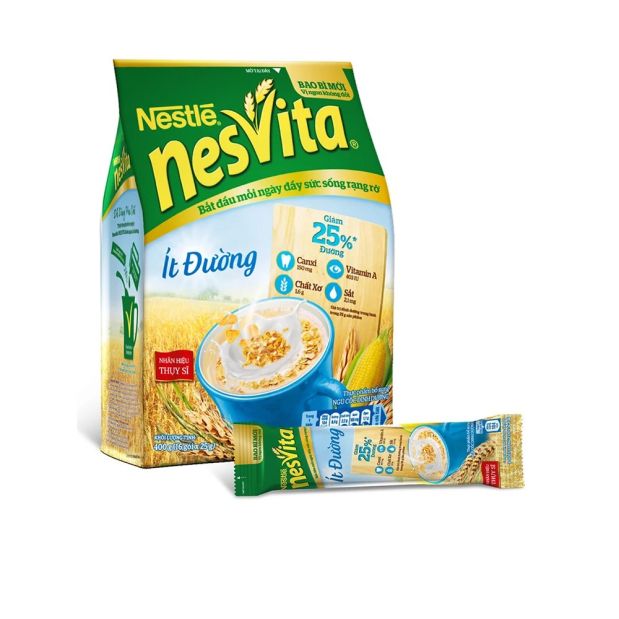 Nestlé NESVITA Less Sugar (16 packs, 400g)