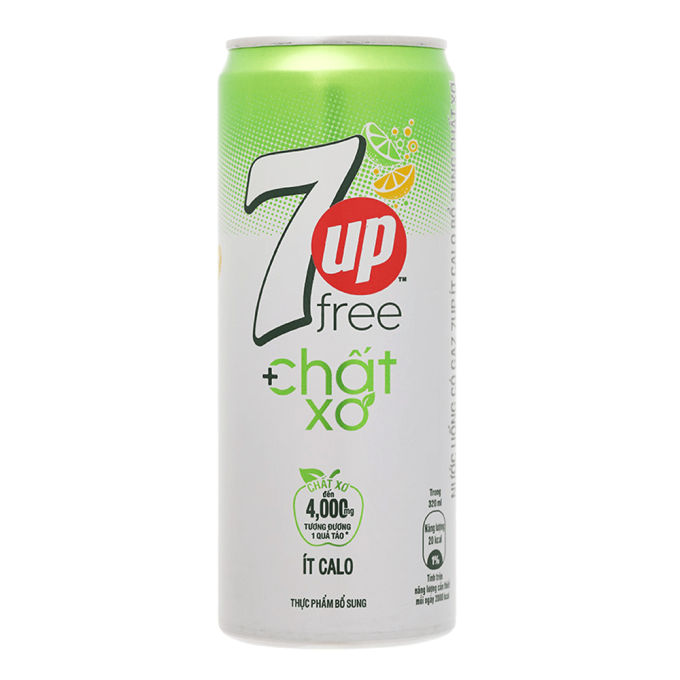 7 Up Low Calories Provide Fiber Soft Drink 320mL