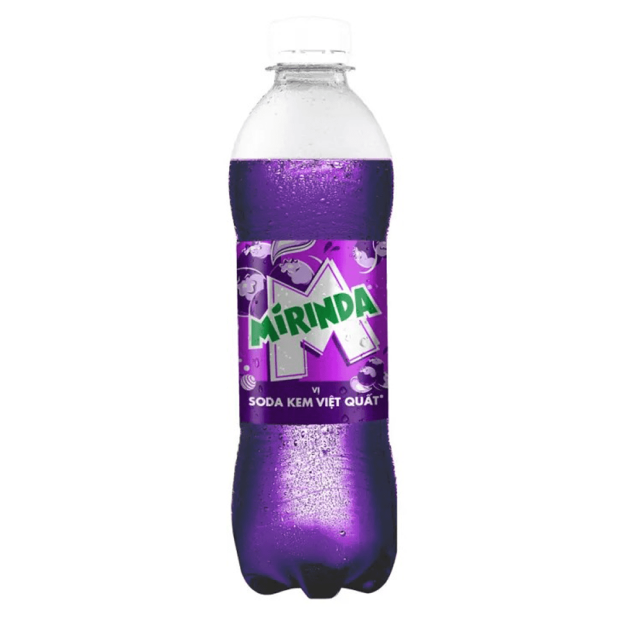 Mirinda Blueberry Soda Cream Flavored Soft Drink 390mL