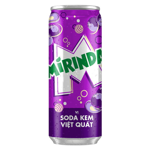 Mirinda Blueberry Soda Cream Flavored Soft Drink 320mL