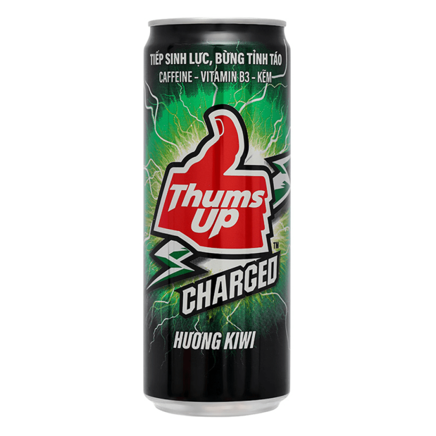 Thums Up Charged Kiwi Flavored Energy Drink 320mL