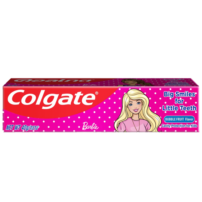 Colgate Barbie & Batman For Kid Strawberry Toothpaste 40g