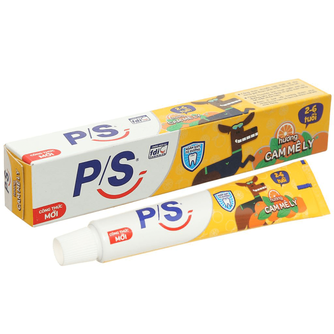P/S For Kids 2 - 6 Years Old Orange Flavor Toothpaste 45g