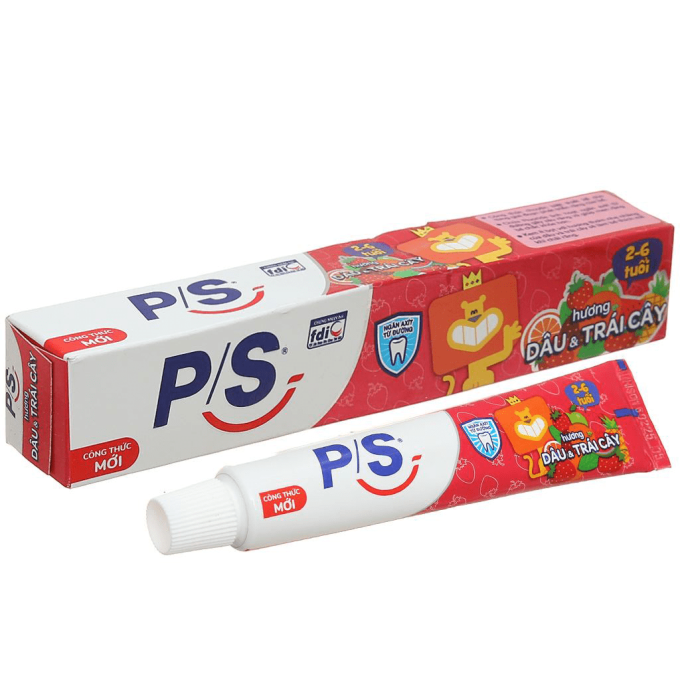 P/S For Kids 2 - 6 Years Old Strawberry - Fruity Flavor Toothpaste 45g