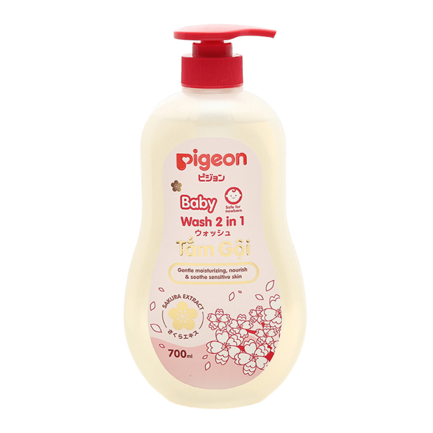 Pigeon Baby Wash Gel 2in1 Sakura Extract 700mL