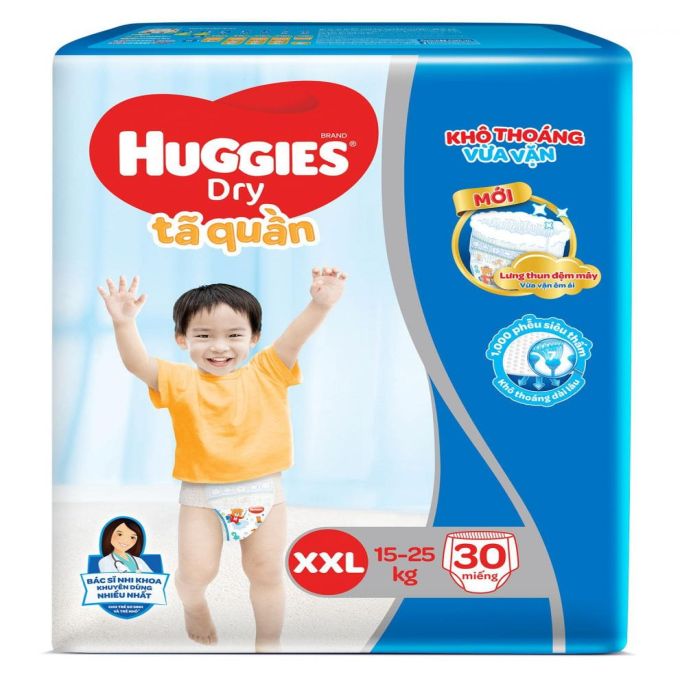 Huggies Dry Pants Diapers Size XXL (15-25kg) 30 Pieces