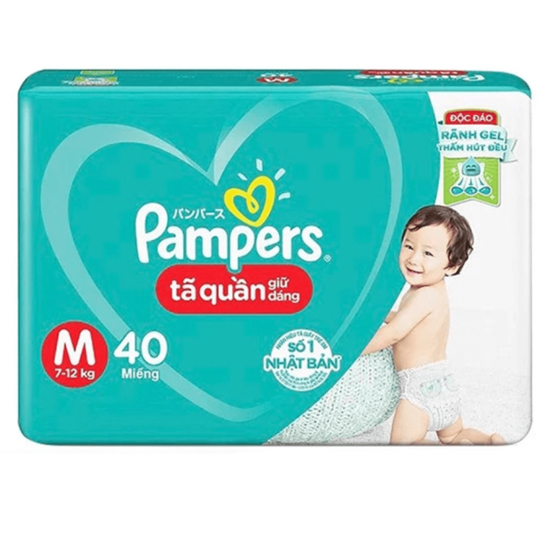 Pampers Pant Diapers Size M (7-12kg) 40 Pieces