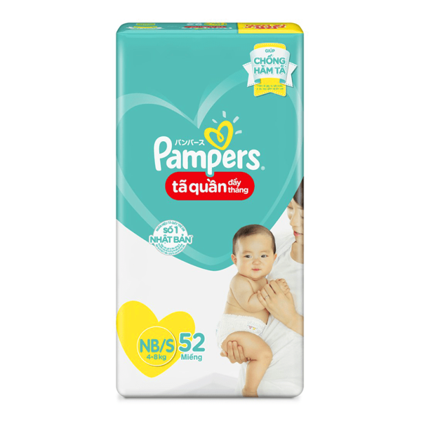 Pampers Pant Diapers Size NB/S (4-8kg) 52 Pieces