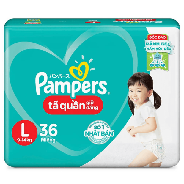 Pampers Pant Diapers Size L (9-14kg) 36 Pieces